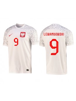 Billige Polen Robert Lewandowski #9 Hjemmedrakt VM 2022 Kortermet